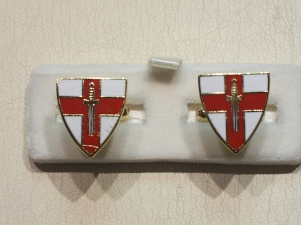 1st Army enamelled cufflinks - Click Image to Close